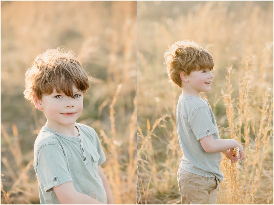 Child portraits sunny fiend New Canaan Fairfield County Photographer