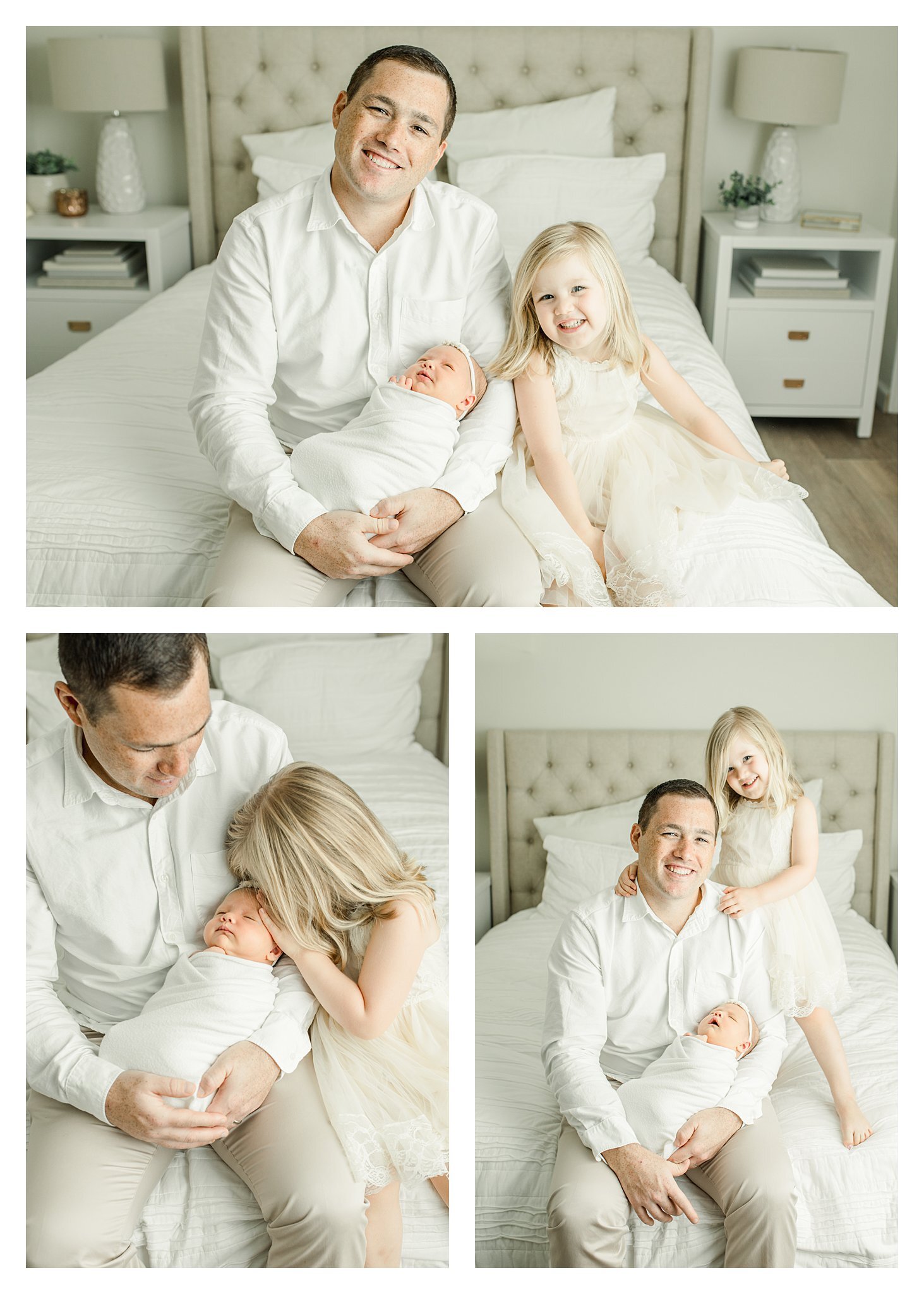 Connecticut Newborn Photographer dad and baby images