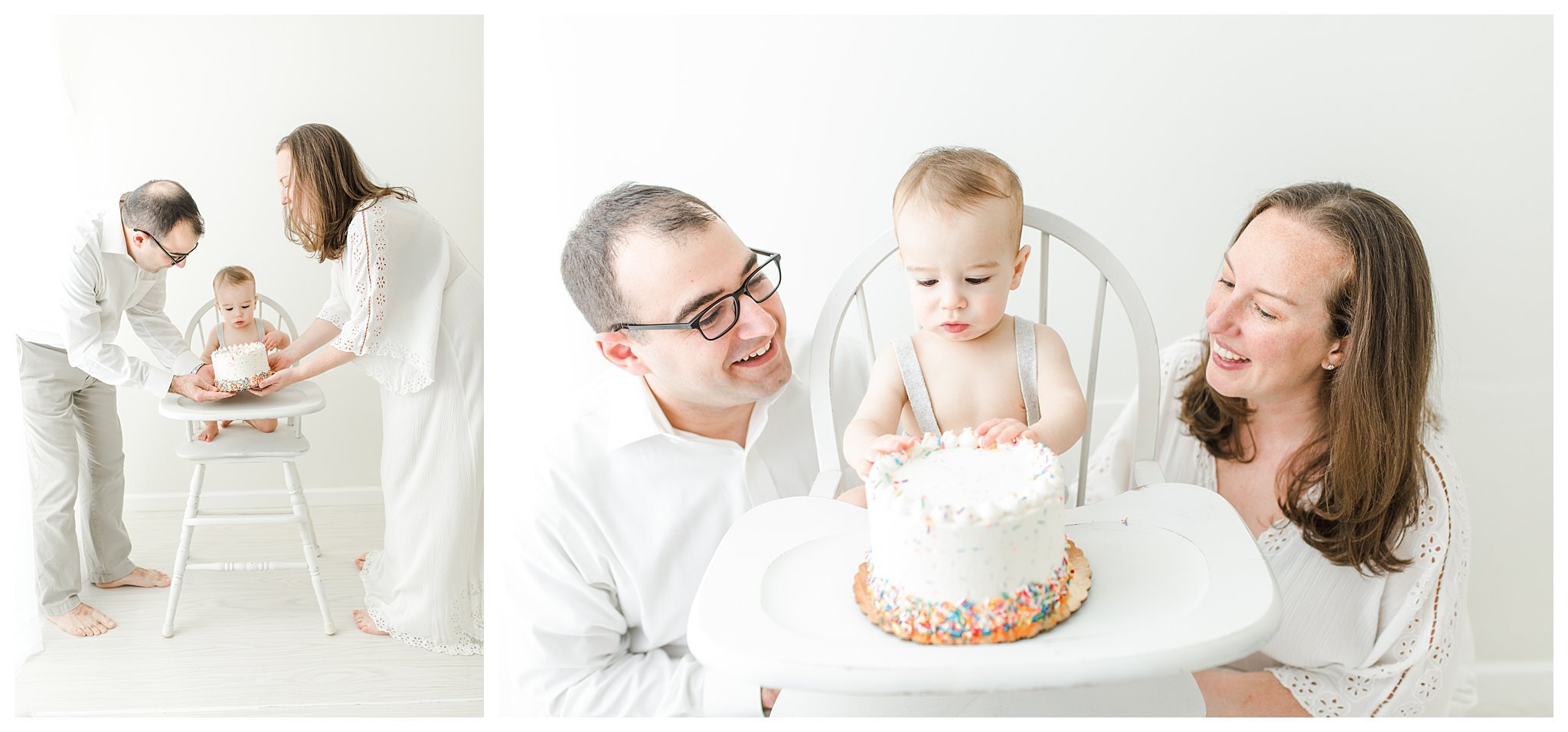 fairfield connecticut baby first birthday cake smash photography session