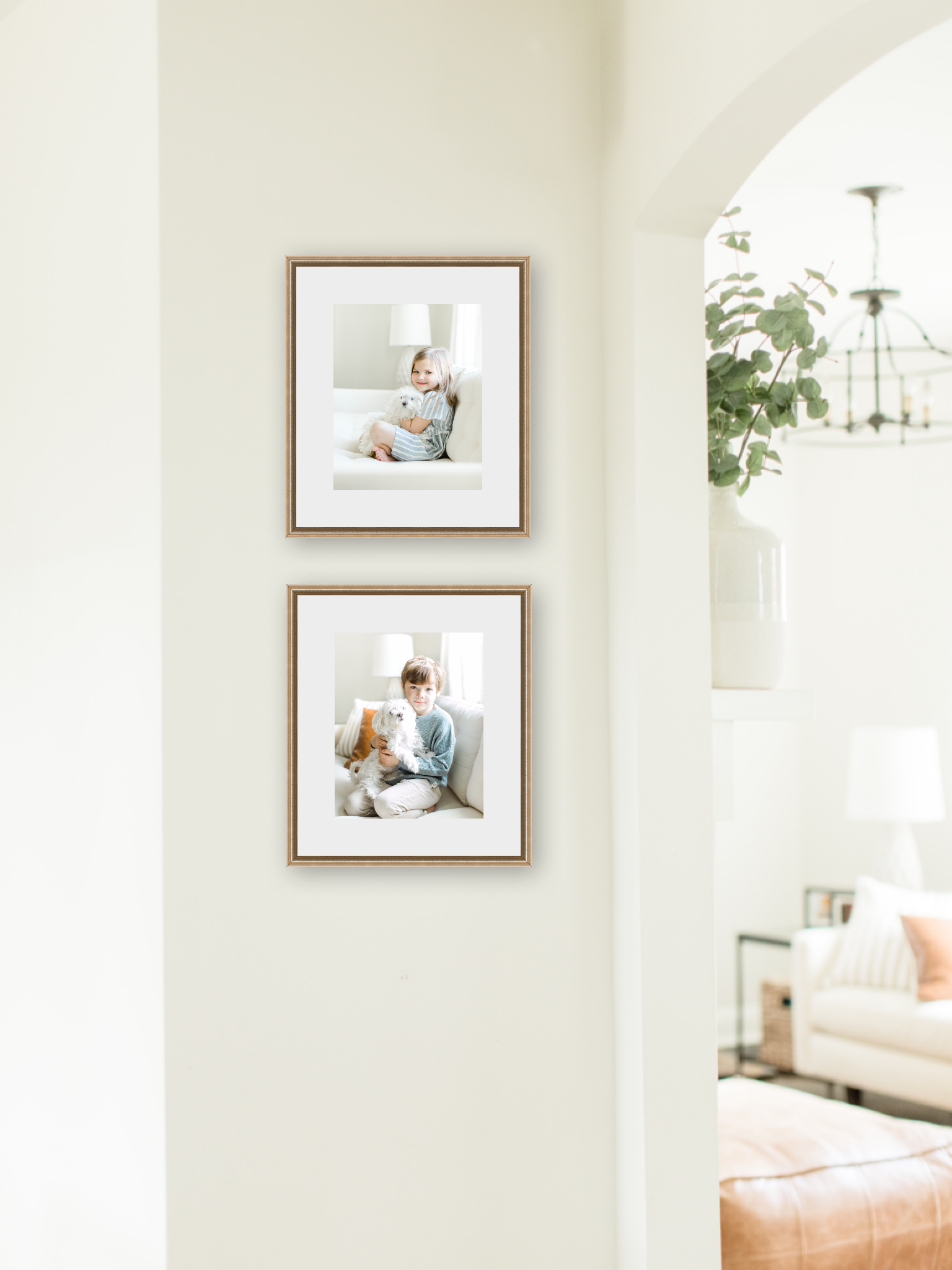 small wall gallery design by westport photographer