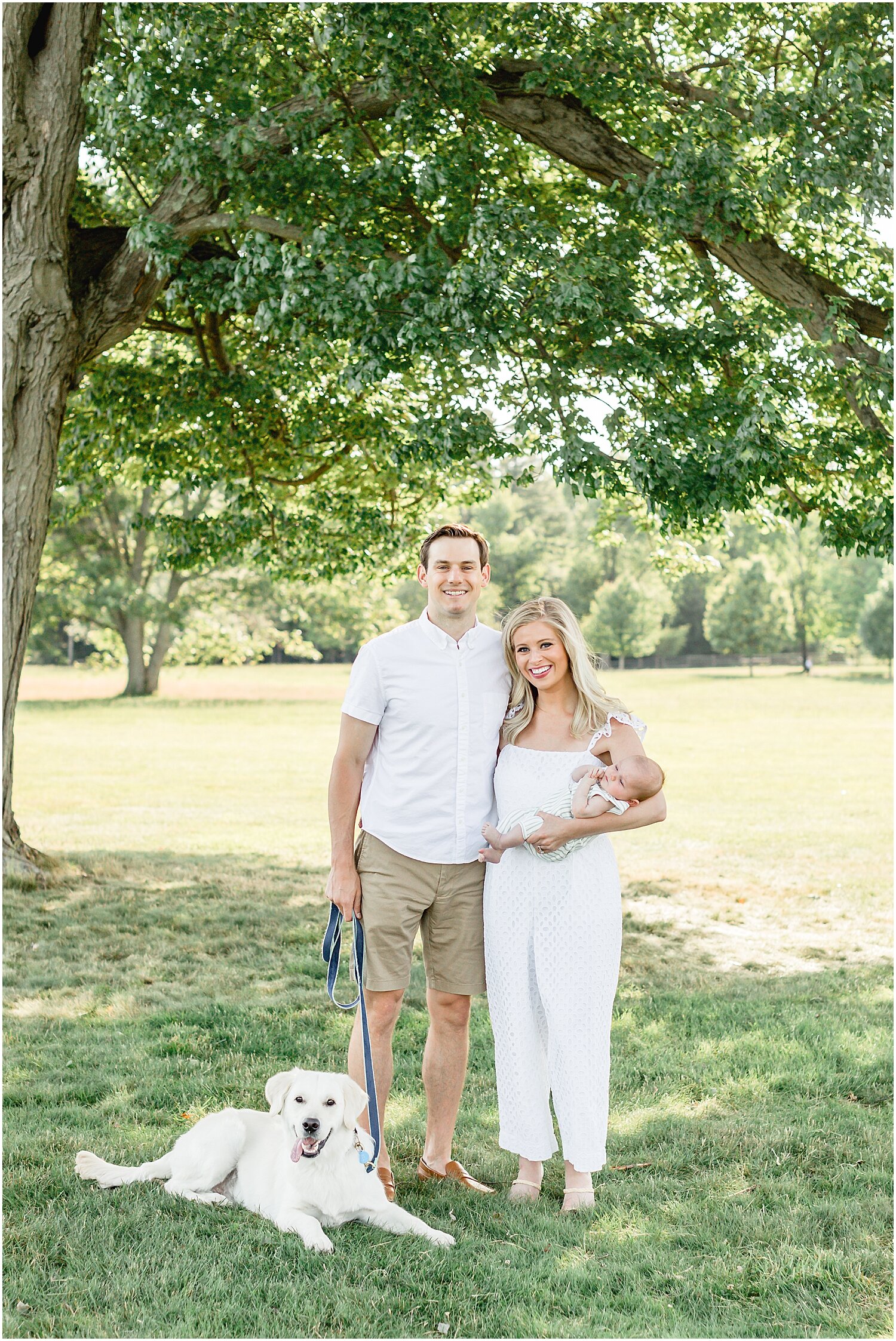Connecticut Baby Photographer, Kristin Wood Photography, photographs outdoor newborn session at Waveny Park in New Canaan. 