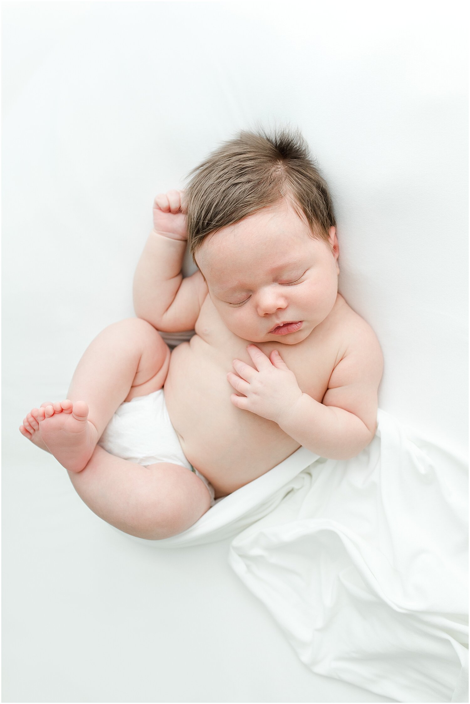 Darien Baby Photographer | Studio Newborn Session by Kristin Wood Photography