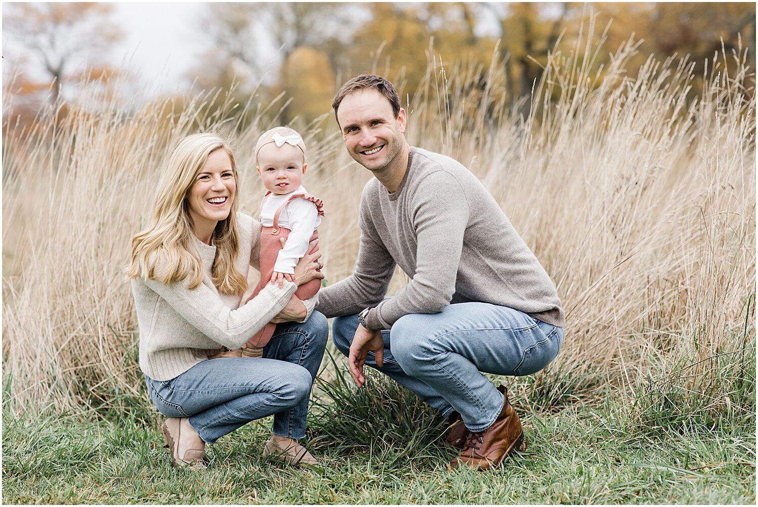 Family session to celebrate baby girl's first birthday at Waveny Park with New Canaan Family Photographer, Kristin Wood Photography.