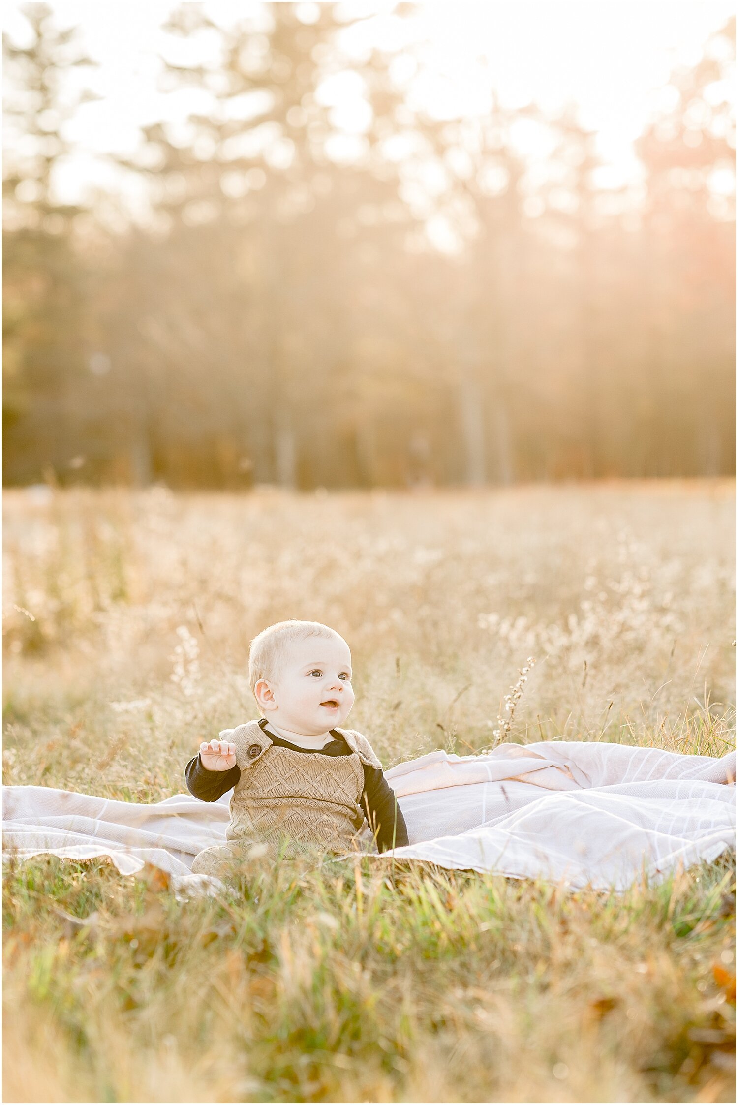 Sitter Milestone Session at Waveny Park in New Canaan, CT. Photos by Kristin Wood Photography.