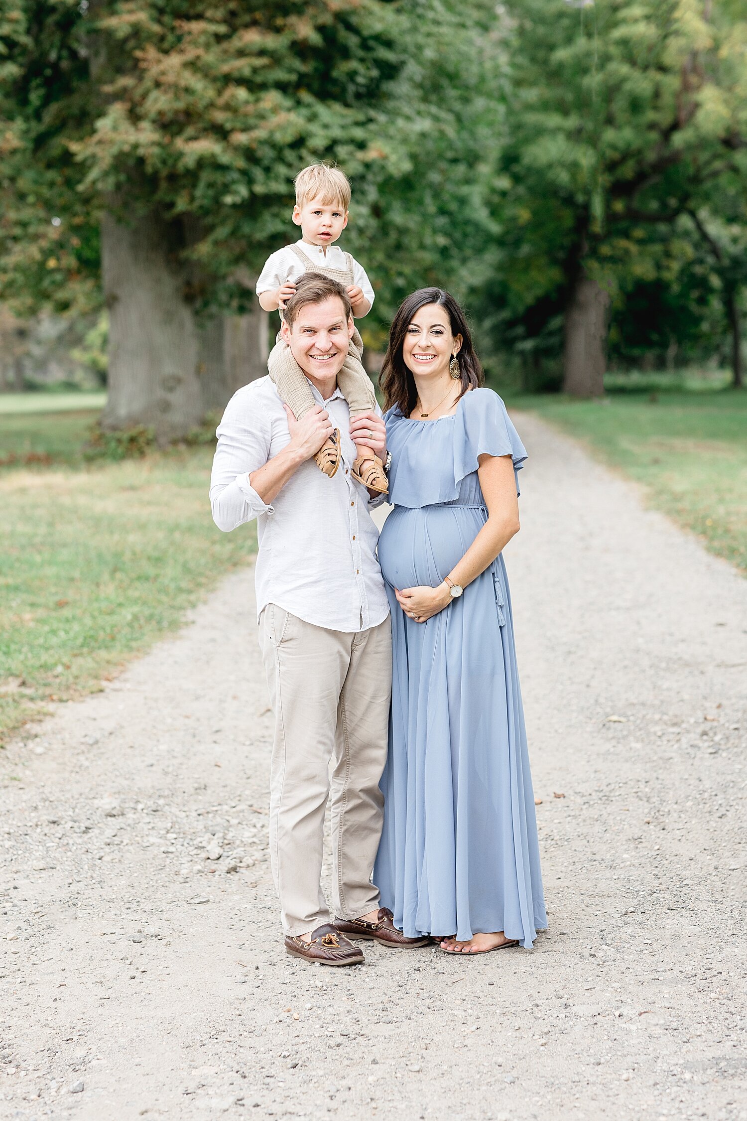 Family photos during maternity photoshoot with Kristin Wood Photography.