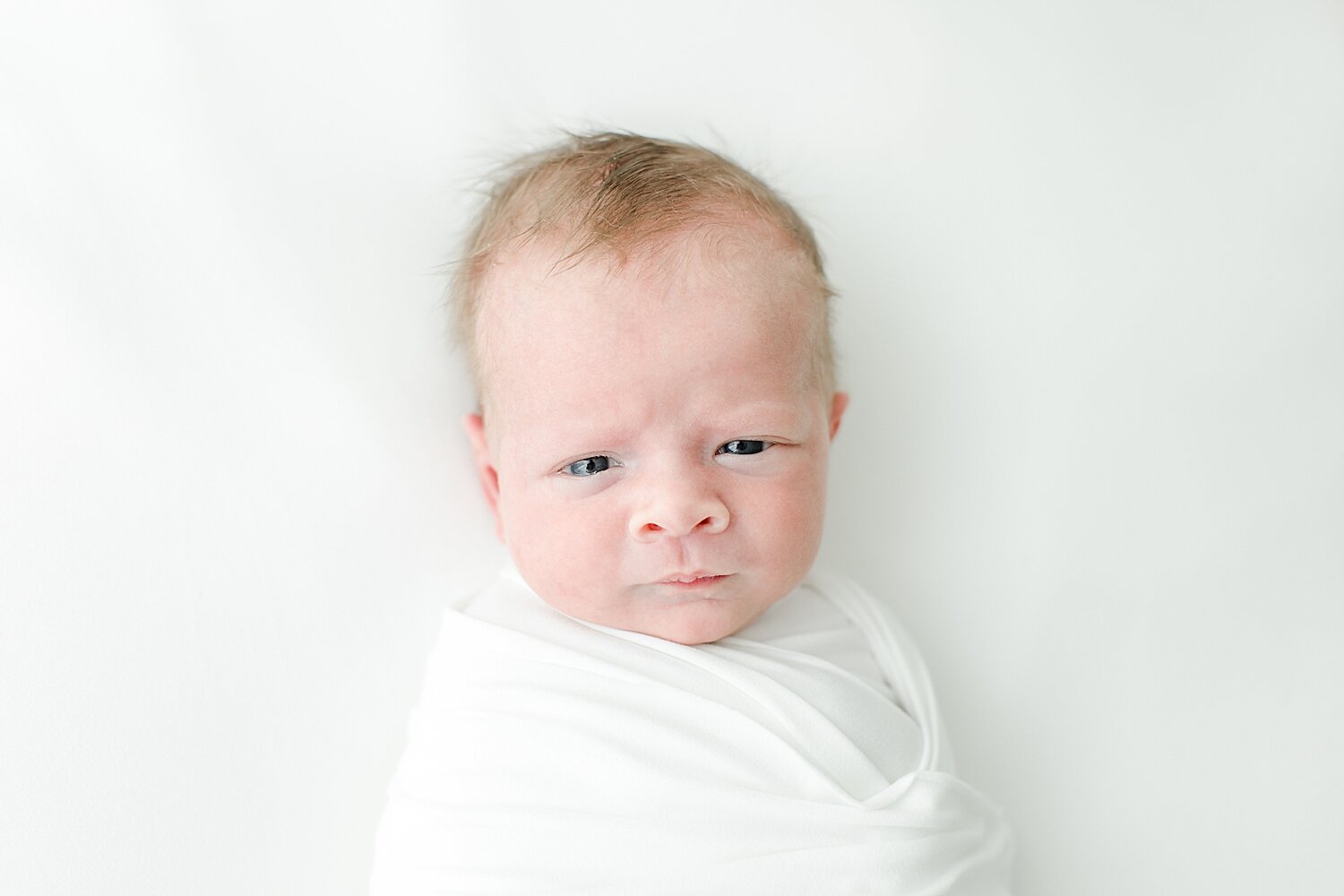Newborn wide awake for photos | Kristin Wood Photography