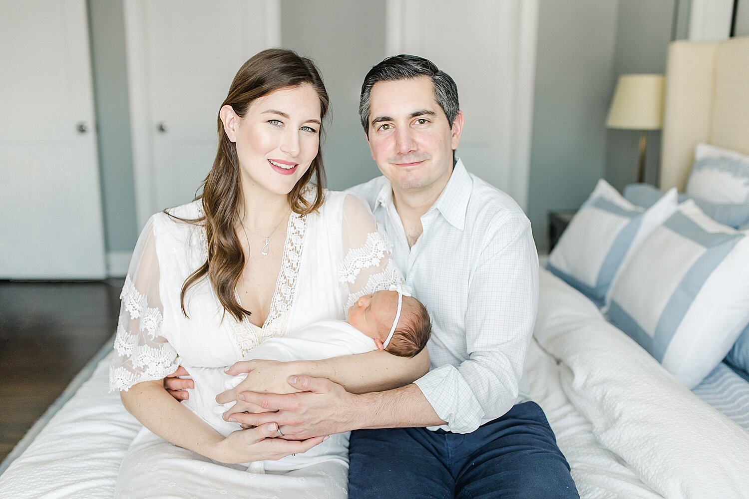 In-Home Lifestyle Newborn Session in Darien, CT with Kristin Wood Photography.
