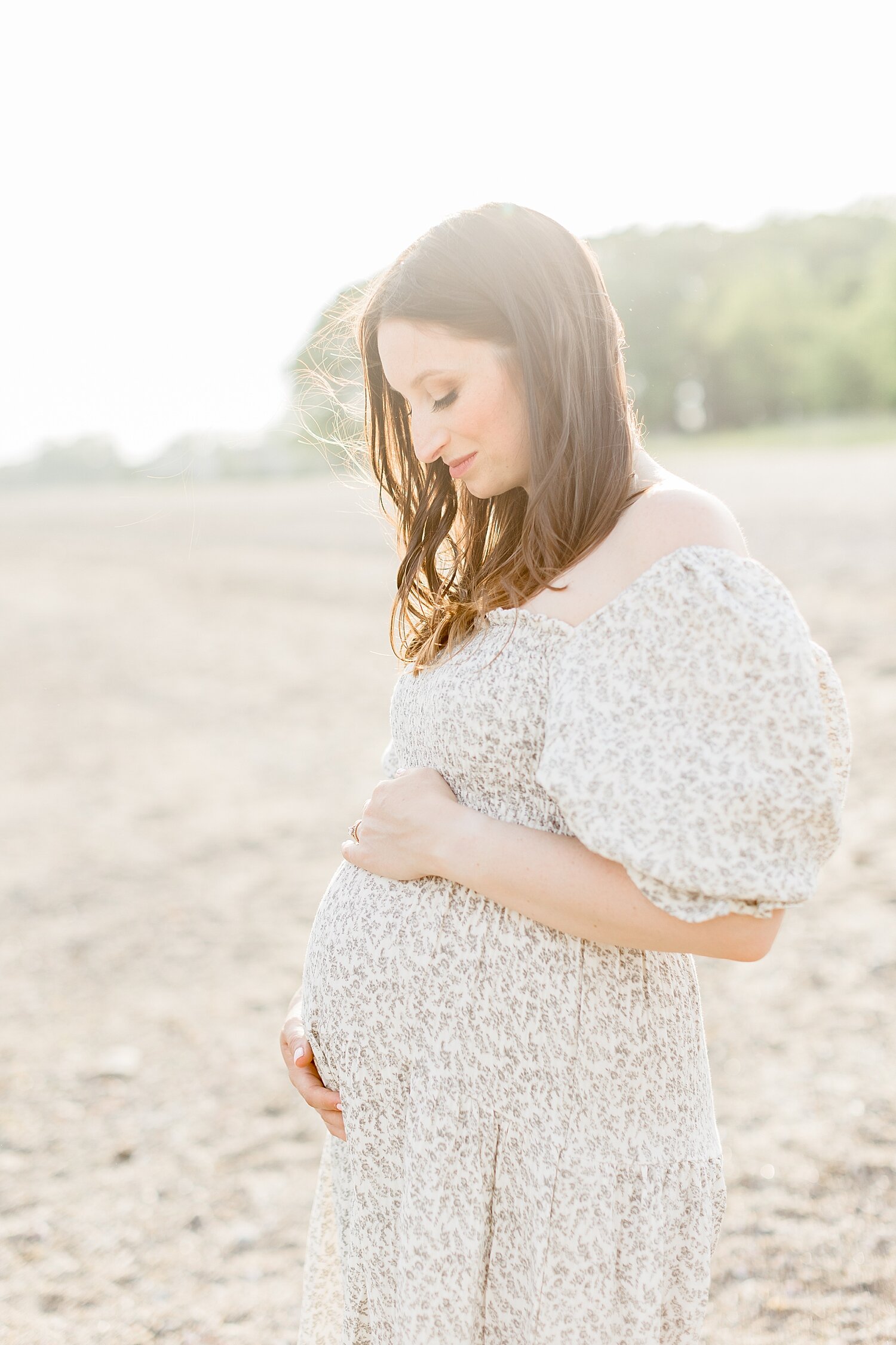 Beach maternity session at Sherwood Island in Westport, CT | Kristin Wood Photography