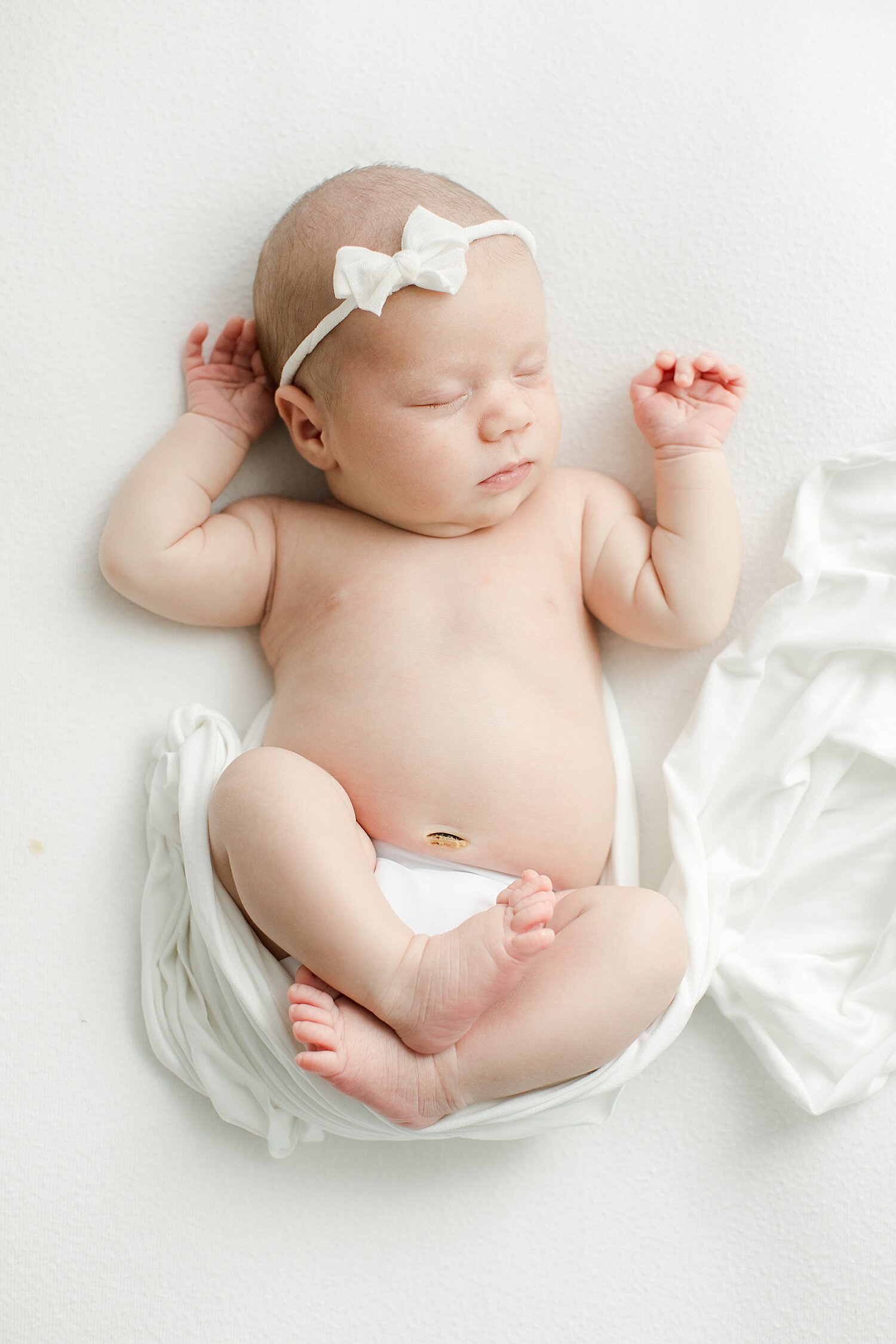Studio newborn photos in Westport, CT with Kristin Wood Photography