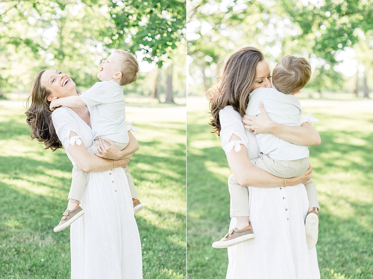Mom playing with her son | Kristin Wood Photography