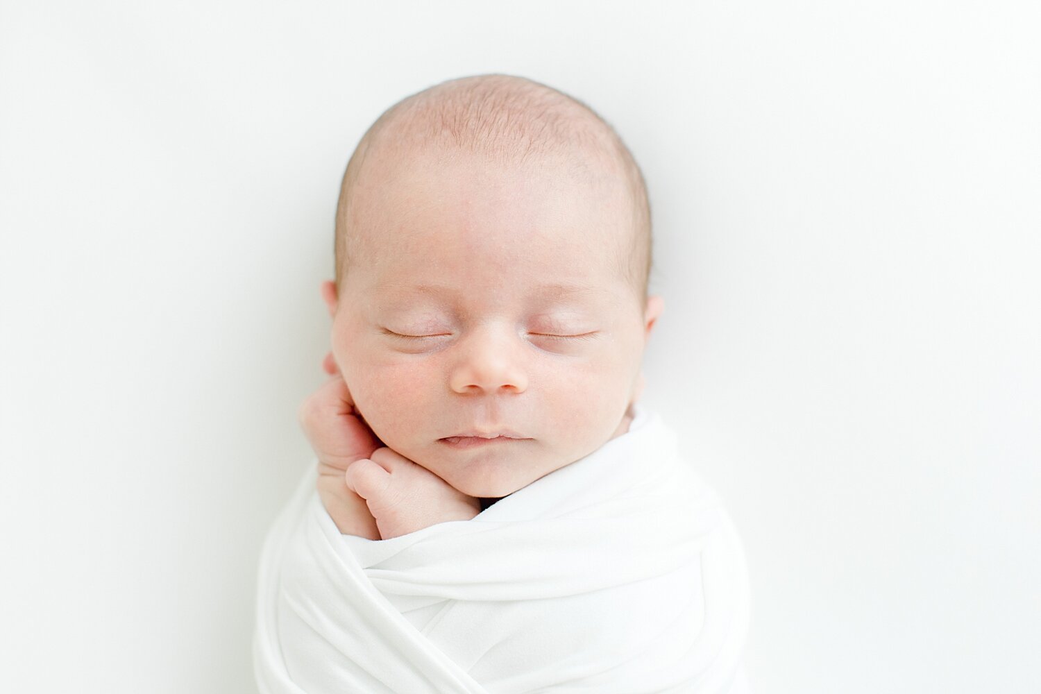 Classic newborn photos in studio in CT | Kristin Wood Photography