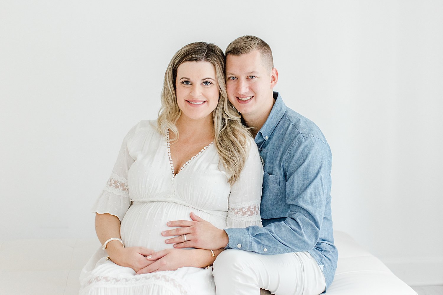 Expecting parents at maternity session | Kristin Wood Photography