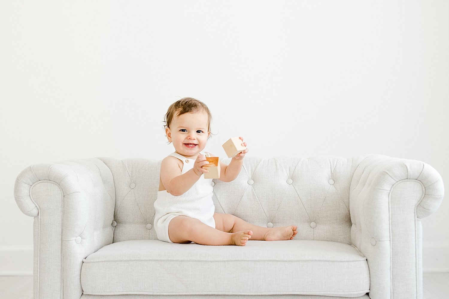 Why You Should Hire a Photographer for Your Baby's First Year | First birthday session for baby boy in studio in Westport, CT | Kristin Wood Photography