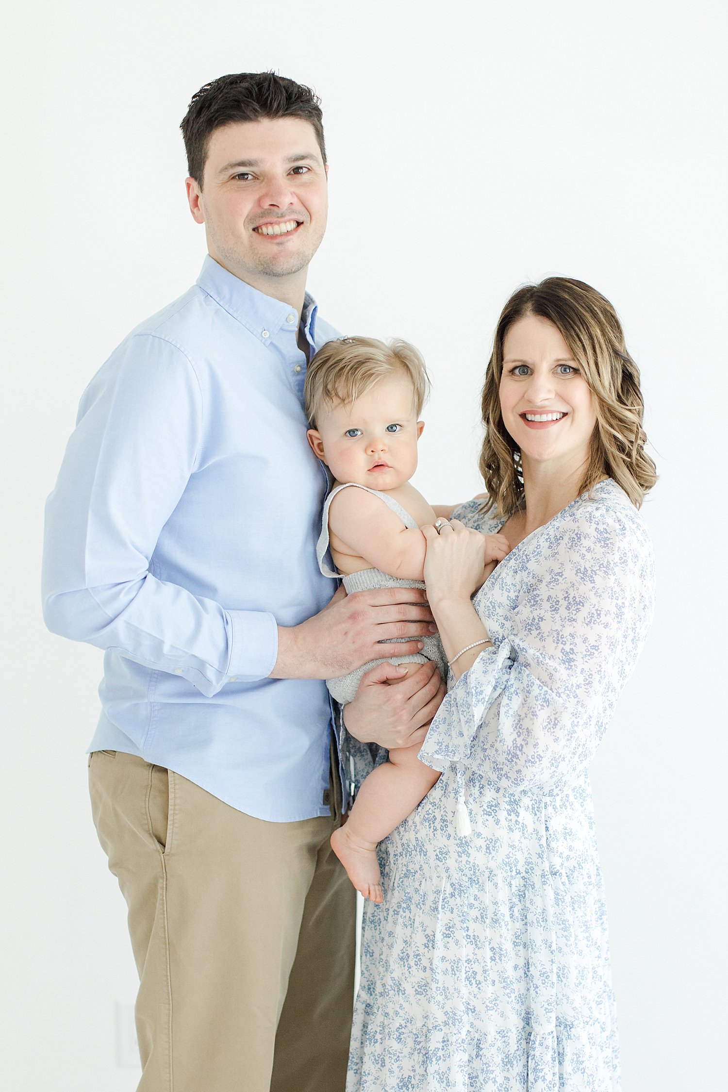 Parent with six month old son | Kristin Wood Photography