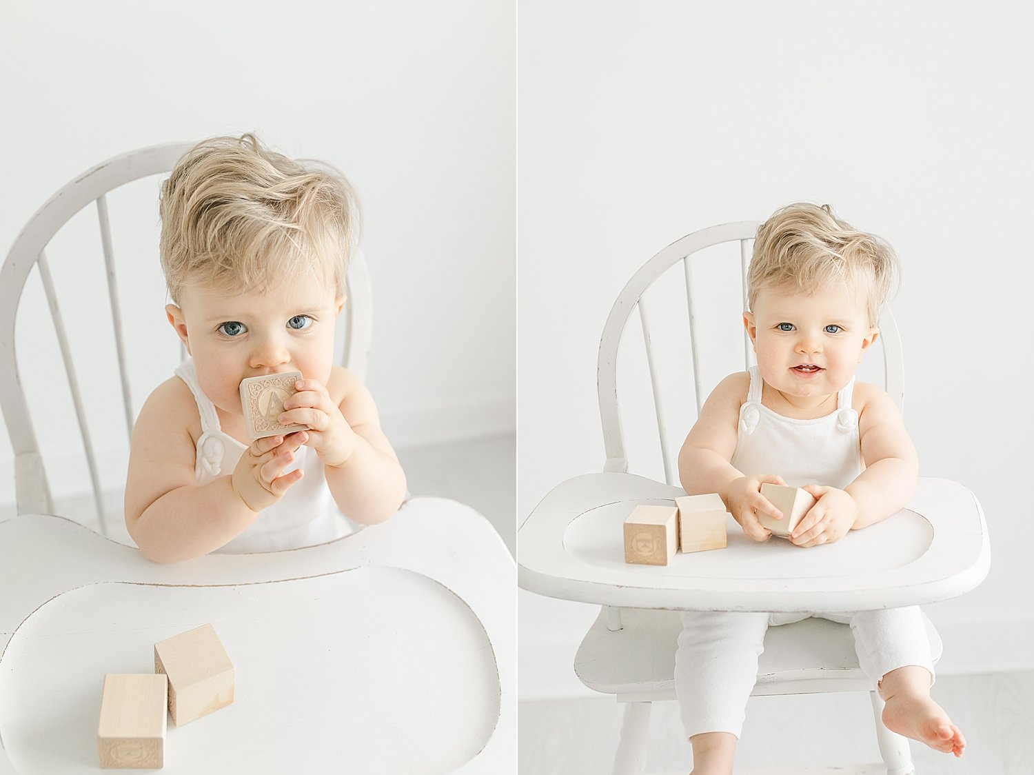 Baby boy at one year old photoshoot | Kristin Wood Photography