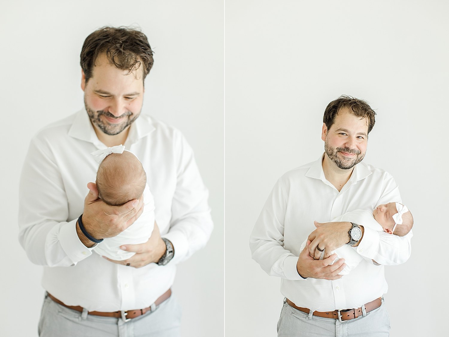 Dad holding his daughter | Kristin Wood Photography