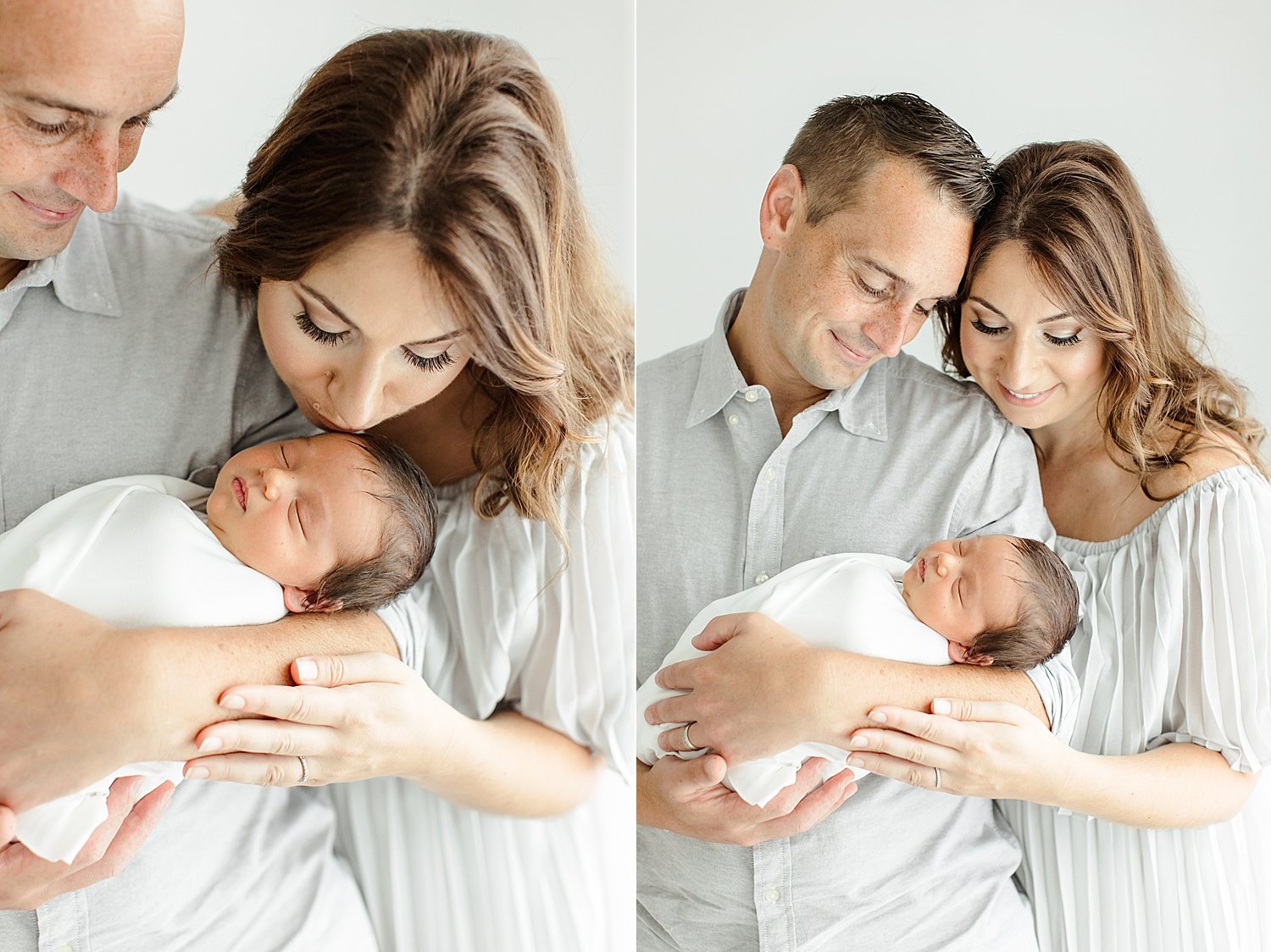 Parents holding their newborn son | Kristin Wood Photography