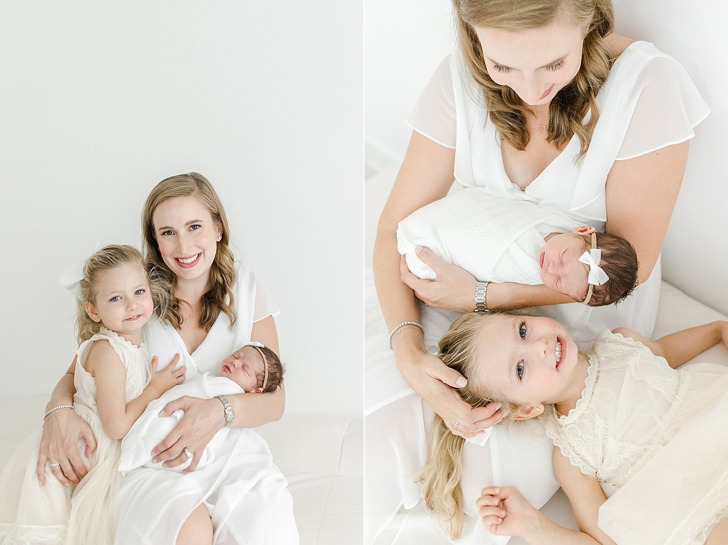 Mom with her two girls | Kristin Wood Photography