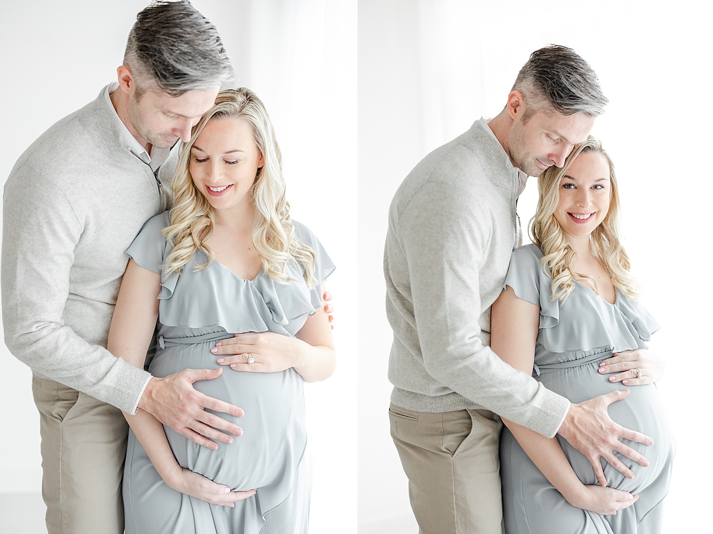 5 Reasons Why You Should Take Maternity Photos | Expecting parents of twins maternity session with Kristin Wood Photography