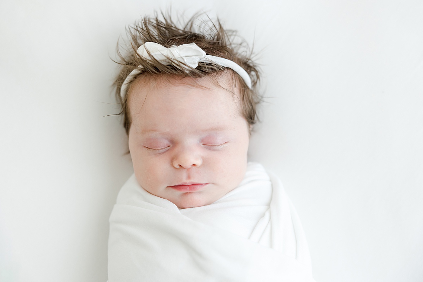 newborn baby girl sleeping | Kristin Wood Photography